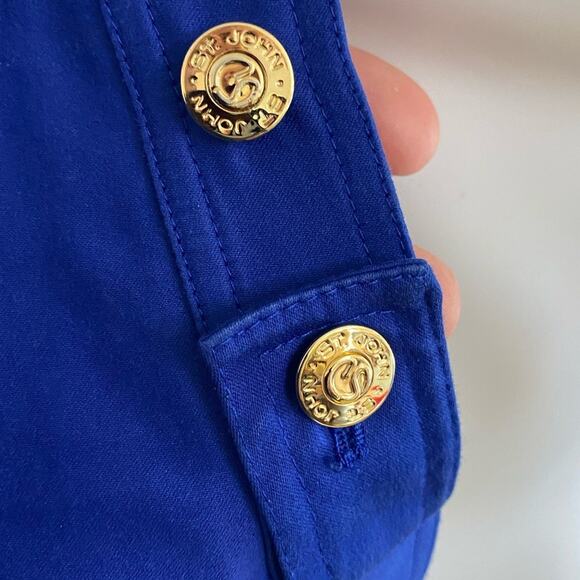 St John Sport By Marie Gray Blue Jacket Size Large - Picture 8 of 8